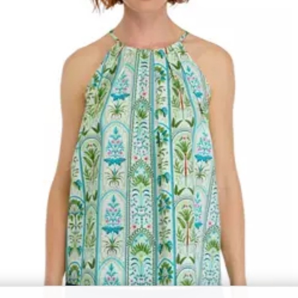 Crown & Ivy™ Women's Printed Halter Neck Top - Picture 1 of 6